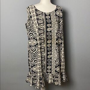 Spago Collection VTG Black & White Dress